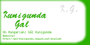 kunigunda gal business card