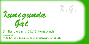 kunigunda gal business card